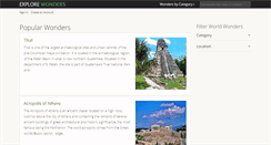 Desktop Screenshot of explorewonders.com
